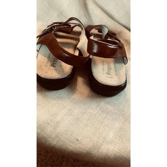 Propet Brown Leather Breeze Strappy Sandals SZ 8.5 W0001 - Picture 10 of 10